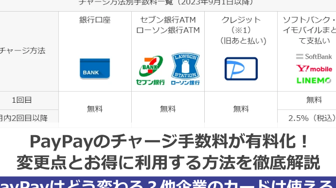 paypaye381aee58fa3e5baa7e38381e383a3e383bce382b8e381aee6898be695b0e69699e381afe38184e3818fe38289e381a7e38199e3818befbc9fe8a9b3e38197 paypayの口座チャージの手数料はいくらですか?詳しく解説